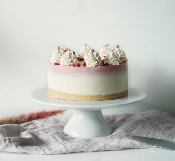 Yoghurttaart met frambozen